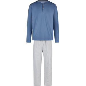 Phil & Co - Heren Pyjama Set - Blauw - Gestreept