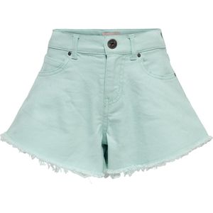 Only - Chiara Wave Col Raw Shorts - Aqua - Korte Broeken
