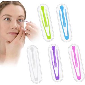 Allecto Plus - Contactlensklemmen Zuignap Set van 5 - Siliconen Zuignap voor Zachte Lenzen - Lenzen Gereedschap voor Reizen - Contactlenzen Verwijderen