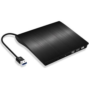 Externe dvd speler – Compacte cd speler en brander voor laptop en Windows – USB 3.0 – Ook geschikt voor tv