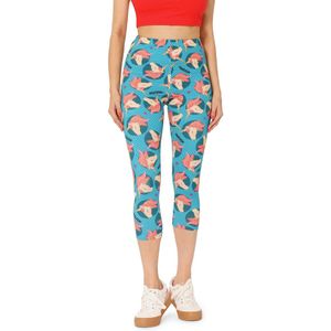 Merry Style – Leggings – Meisjes – 3/4 Capri – Katoen – Blauw/eenhoorn – 164 - MS-MS10-409-LE