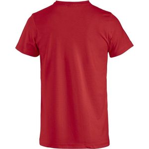 Basic-T bodyfit T-shirt 145 gr/m2 helder kersen xl