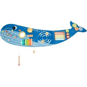 Tooky Toy - Houten Activiteitenpaneel Walvis - Educatief Speelbord voor Kinderen - Motoriek Speelgoed