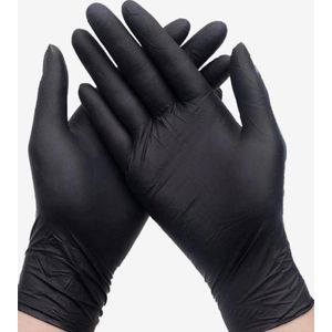 PrimeSource Nitril handschoen maat L, zwart