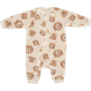Baby fleece bodysuit | onesie | babypakje fleece | met beertjes | babypakje met rits 18 - 24 maanden