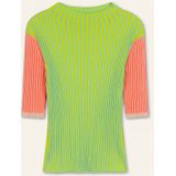 Oilily - Kalligrafie short sleeves pullover - Oranje - S