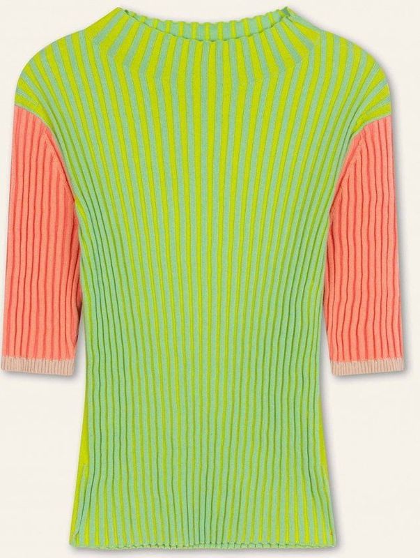 Oilily - Kalligrafie short sleeves pullover - Oranje - S