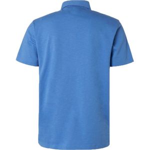 No Excess Poloshirt Slub Blauw - Maat XXL - Heren