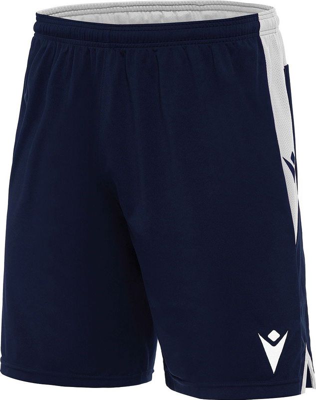Macron Tempel Short Kinderen - Marine / Wit | Maat: 7-8 Y