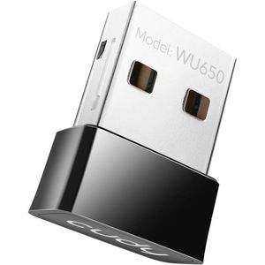 WiFi-adapter 650 Mbps USB voor pc met SoftAP-modus, nano-formaat, compatibel met Windows en Mac