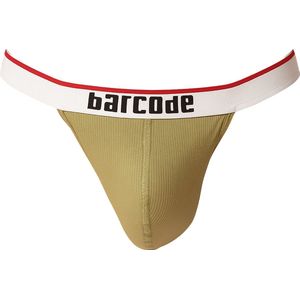 Barcode Berlin Miran Thong Grasslandbeige - MAAT XL - Heren Ondergoed - String voor Man - Mannen Thong