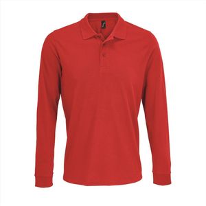 SOL'S Unisex Long Sleeve Polycotton Polo Shirt L03983 - Red - L
