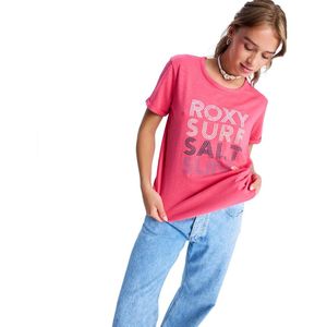 Roxy Vl Oceanwave Regular Fit T-shirt Met Korte Mouwen Roze L Vrouw