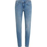 Karl Lagerfeld Jeans, Dames, Mid Rise Slim Denim, Slim Leg, Blauw, 2432