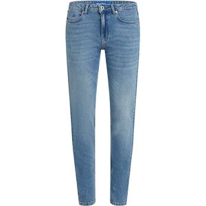 Karl Lagerfeld Jeans, Dames, Mid Rise Slim Denim, Slim Leg, Blauw, 2432