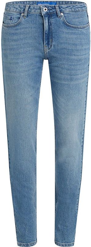 Karl Lagerfeld Jeans, Dames, Mid Rise Slim Denim, Slim Leg, Blauw, 2432