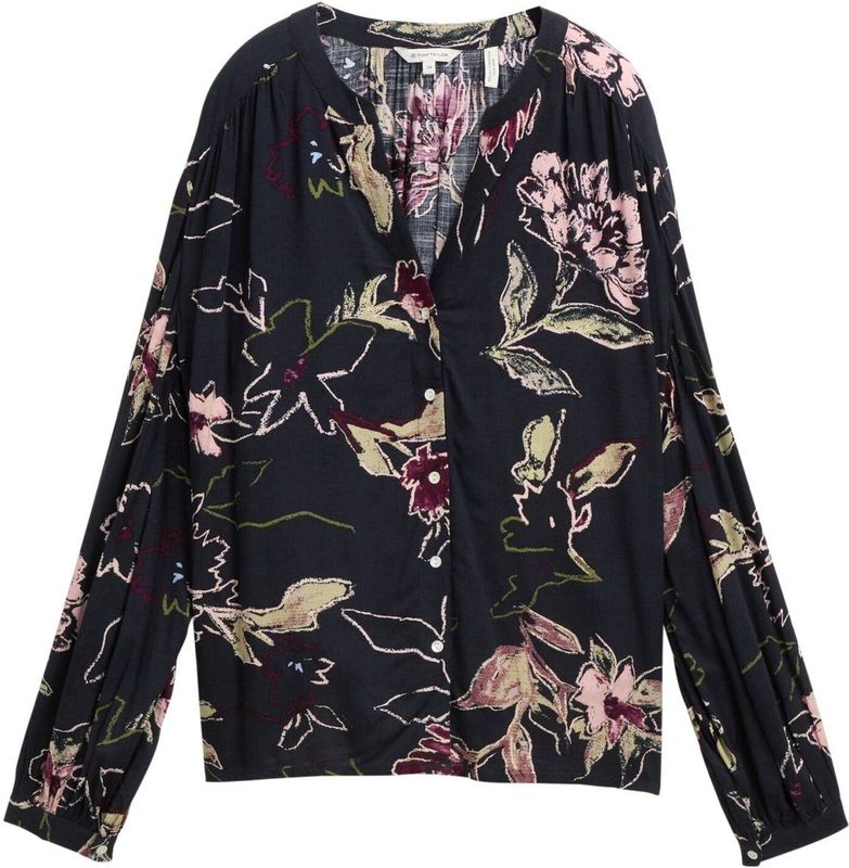 Tom Tailor - Dames bloes - Maat 36 - Vrouwen - Rood - Viscose