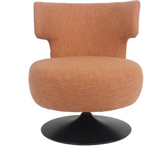 Bronx71® Fauteuil Metro draaibaar linnen koper