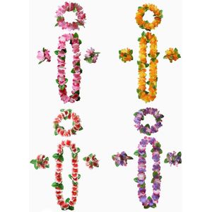 4 kleuren bloemblaadjes ketting armband slinger geschikt voor feest- en vakantiedecoraties 1 cm