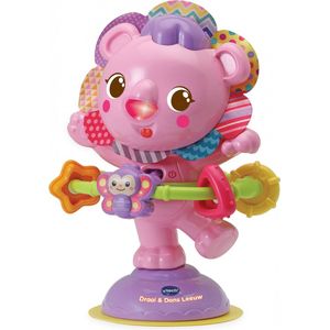 VTech Baby Draai & Dans Leeuw - Educatief Babyspeelgoed - Muziek en Geluiden - Van 6 tot 24 Maanden - Roze