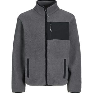 Jack & Jones - JJTHATCHER FLEECE JACKET - Fleecejack - Castlerock - Regular Fit