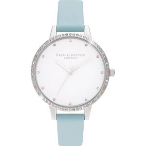 Olivia Burton Dames horloge analoog quartz One Size Zilver 32012714