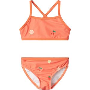 NAME IT NMFZILLE BIKINI BOX TB - Coral - Zwemkleding - Meisjes