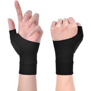 Artritis-compressiehandschoenen met duimbrace en polsbrace - Vingerloos en stabiliserend - Maat S