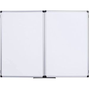 Grote Magnetische Whiteboard met Drie Oppervlakken, 180x60 cm – Ideaal voor Thuis en Kantoor