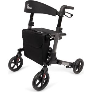 Parvum - Brava - Rollator - Grijs - Driedubbel Opvouwbaar