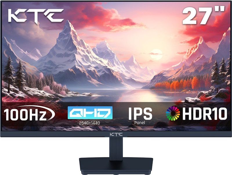 KTC H27T27 - Gaming Monitor - 27-inch - 2560x1440 QHD - 100Hz Verversingssnelheid - HDR10 - 1ms Responstijd