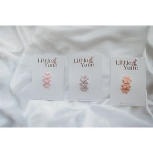 Haarclipjes Meisje Antislip – Bloemen Speldjes – Set 3 stuks – Fijn Babyhaar/Peuter – Little Yune