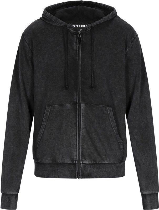TUFFSKULL - Sweatvest - Zwart - Met Ritssluiting en Capuchon