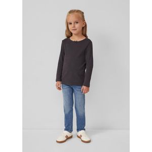 T-shirt - Slim-fit - Lange Mouwen - Katoenmix