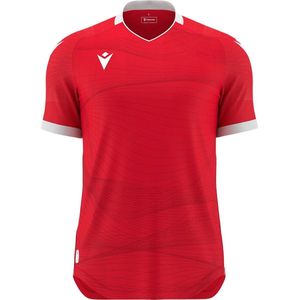 Macron Wyvern Eco Shirt Korte Mouw Heren - Rood / Wit | Maat: 4XL