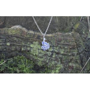 Lapis Lazuli ketting dames - edelstenen en mineralen - 40 cm