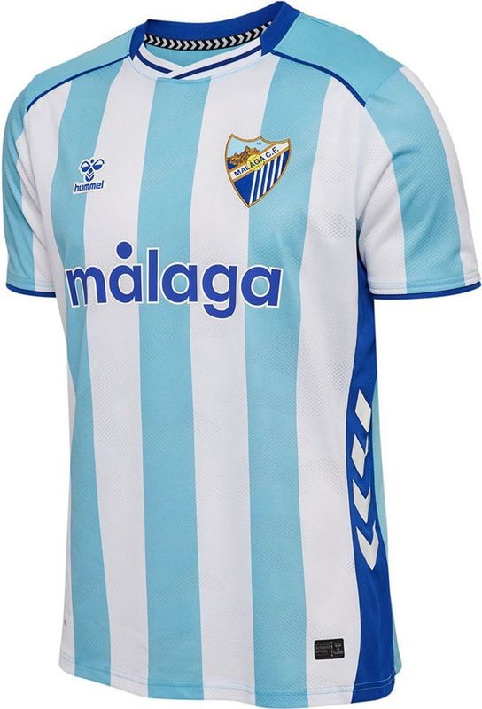 Hummel - Málaga CF 25/26 - Thuis T-shirt - Blauw-Wit - Korte Mouwen