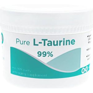 L-TAURINE (Hansen) - 200 gram pure poeder +99% zuiverheid - 100 tot 200 doseringen - Onafhankelijk getest - In Europa gemaakt