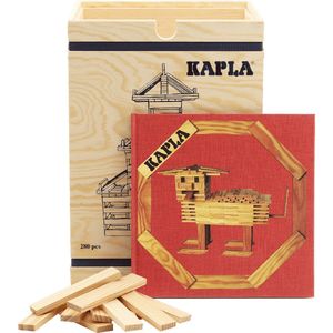KAPLA - KAPLA Blank - Constructiespeelgoed - Voorbeeldboek - 280 Plankjes