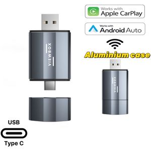 Viewbox 2-in-1 Mini Wireless Carplay & Android Auto Dongle – USB-A & USB-C – Plug & Play