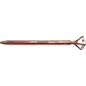 Pen Met Gravering - Diamant - Sjors - Rosegoud
