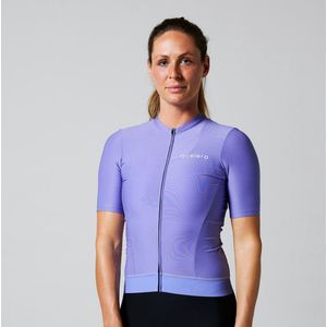 Acelera Essential Wielershirt | Fietsshirt Dames Korte Mouw | Wielrenshirt | Fietskleding | Paars | Maat M