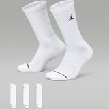 Nike Jordan Everyday Crew Socks White - 3-Pack - Wit - 38-42