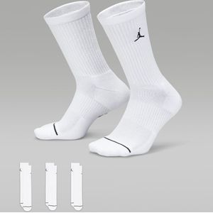 Nike Jordan Everyday Crew Socks White - 3-Pack - Wit - 38-42