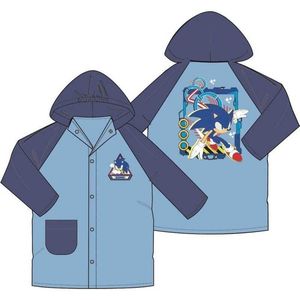 Sonic regenjas - regenmantel - lichtblauw - maat 104
