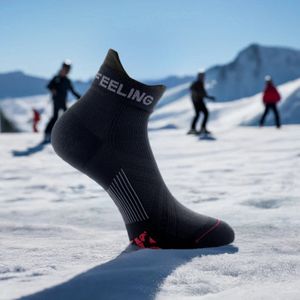 NeuroFeeling MINI-CREW sokken met Levensboom Patroon kleur ZWART maat SMAL 35-38