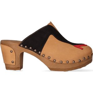 Jan Jansen Walk On Wood Dames Clogs Cuoio Nero | Bruin | Nubuck | Maat 41 | JJ30.cuoioner