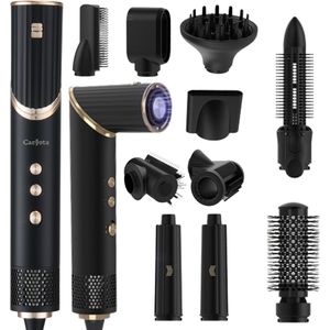 Caryota 10-in-1 Airstyler - Multistyler met Föhnborstel, Krultang & Haarborstels - Complete Styling Set voor Krullen en Steil Haar - Thermal Brush