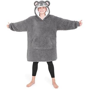 Oversized Deken Hoodie voor Meisjes - Fleece Snuggle Hoodie