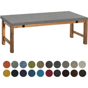 Zitkussen 160 x 40 x 5 cm wasbaar antislip comfortabel voor bank vensterbank tuinmeubelen terras binnen donkergrijs